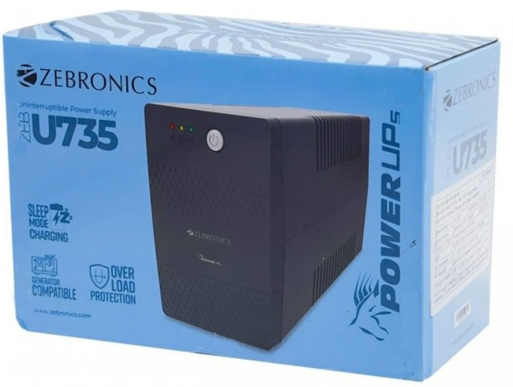 Zebronics J735 Uninterruptible Power Supply (UPS) – Reliable Power Backup