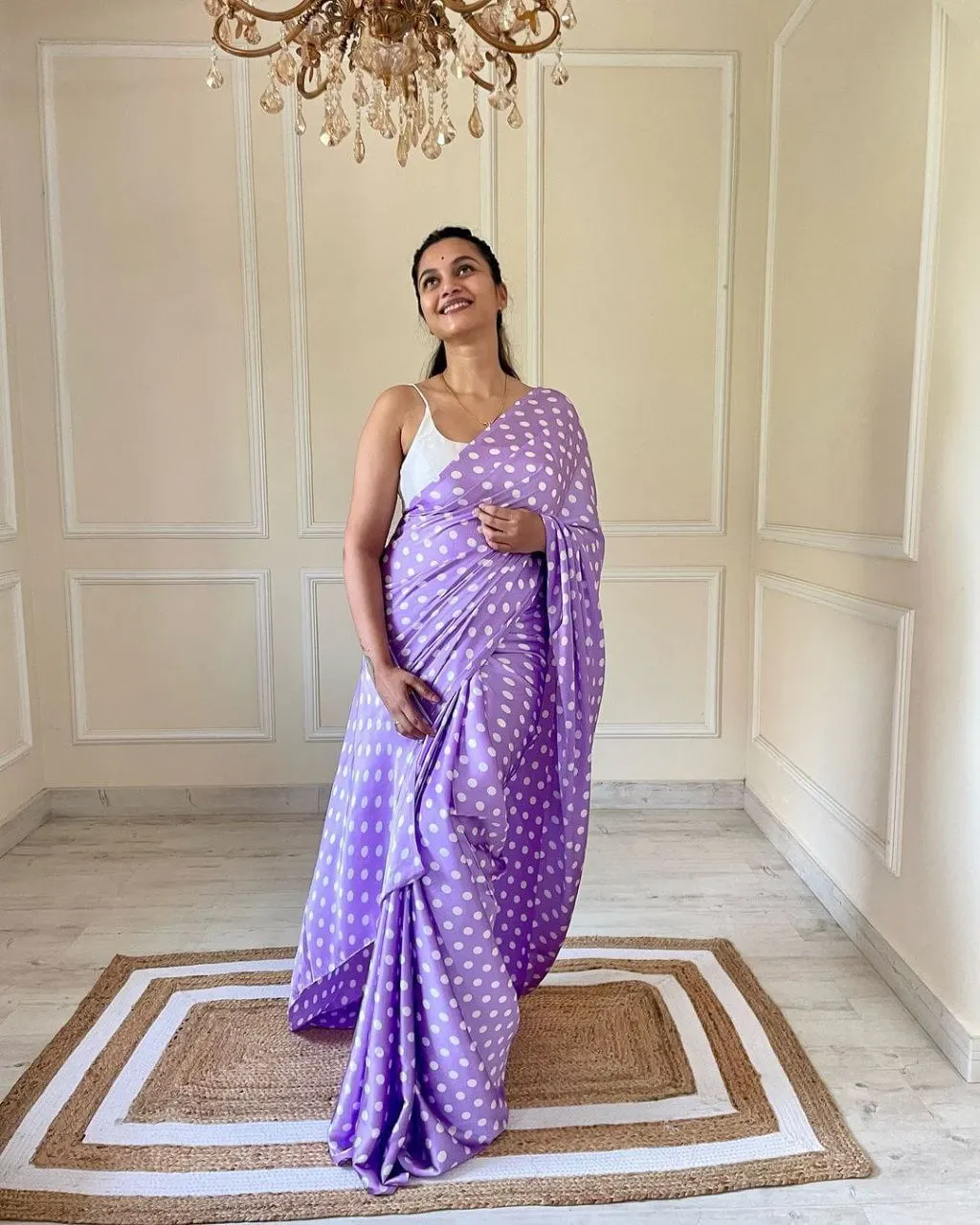 Stylish Japan Satin Saree with Digital Print Blouse
