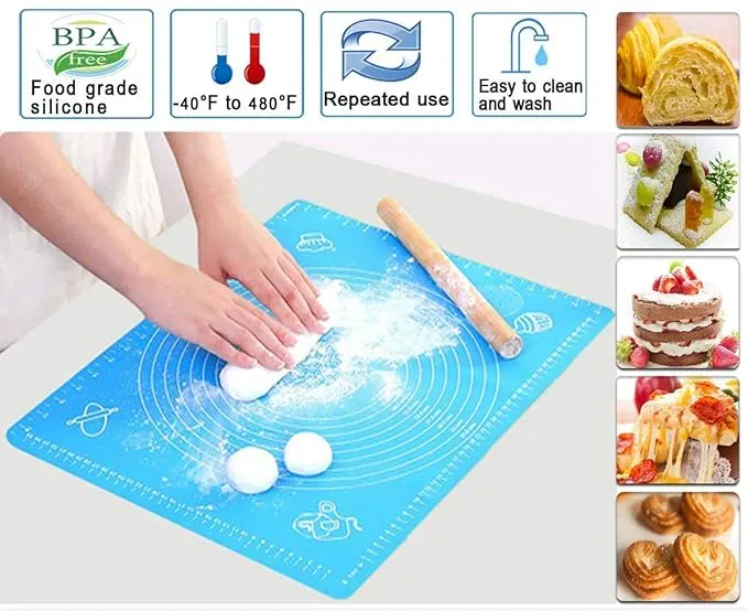 ilicone Roti Mat | Non Stick Reusable Silicone Roti Chapati Rolling Baking Sheet Mat