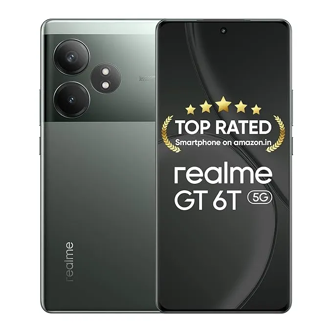 realme GT 6T 5G (Razor Green, 8GB RAM+256GB Storage)