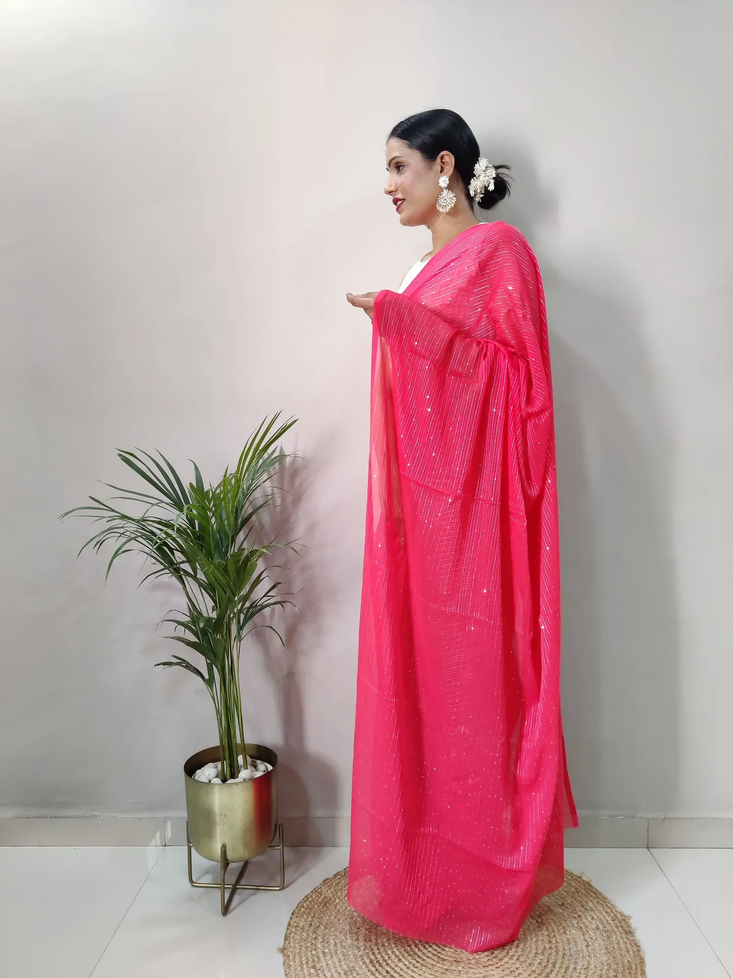 Heavy Georgette Saree with 2mm Sequence Work