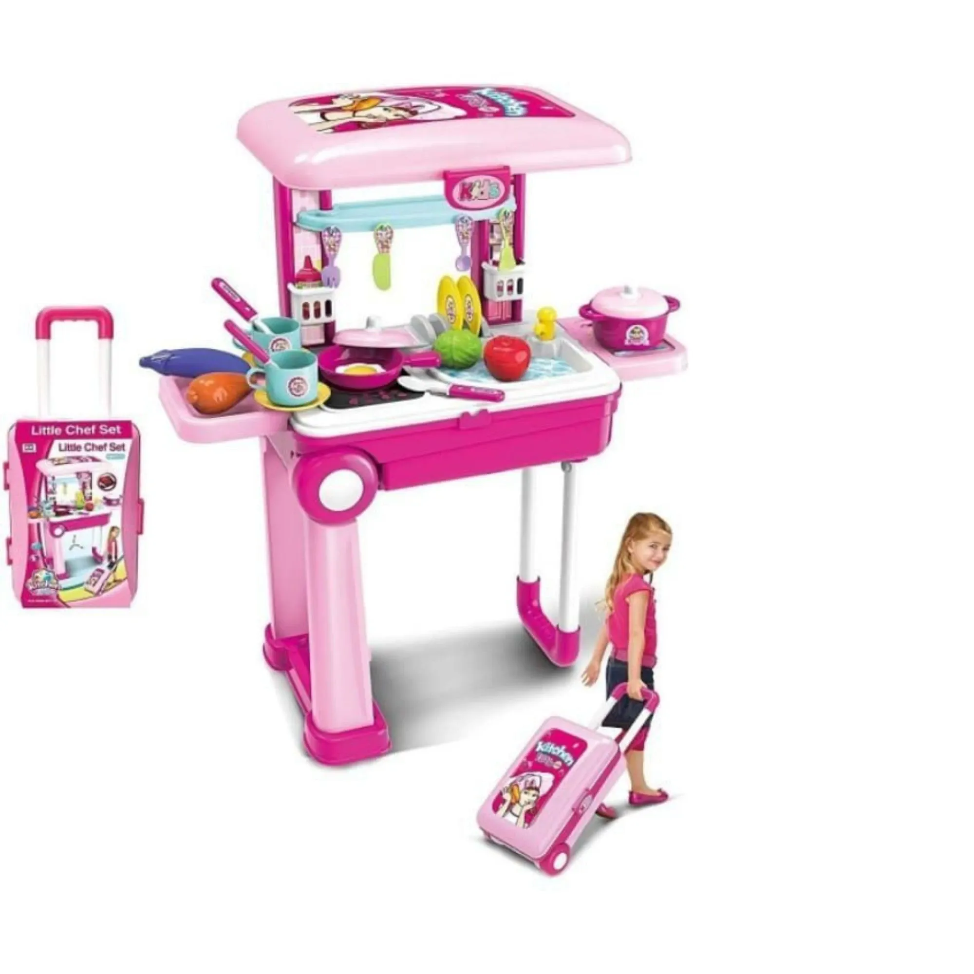 2-in-1 Kitchen Set Trolley