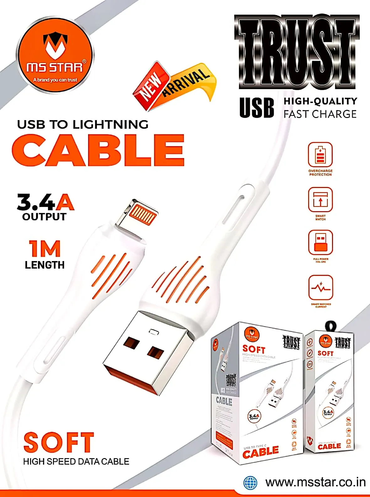 Apple Lightning to USB charging Cable