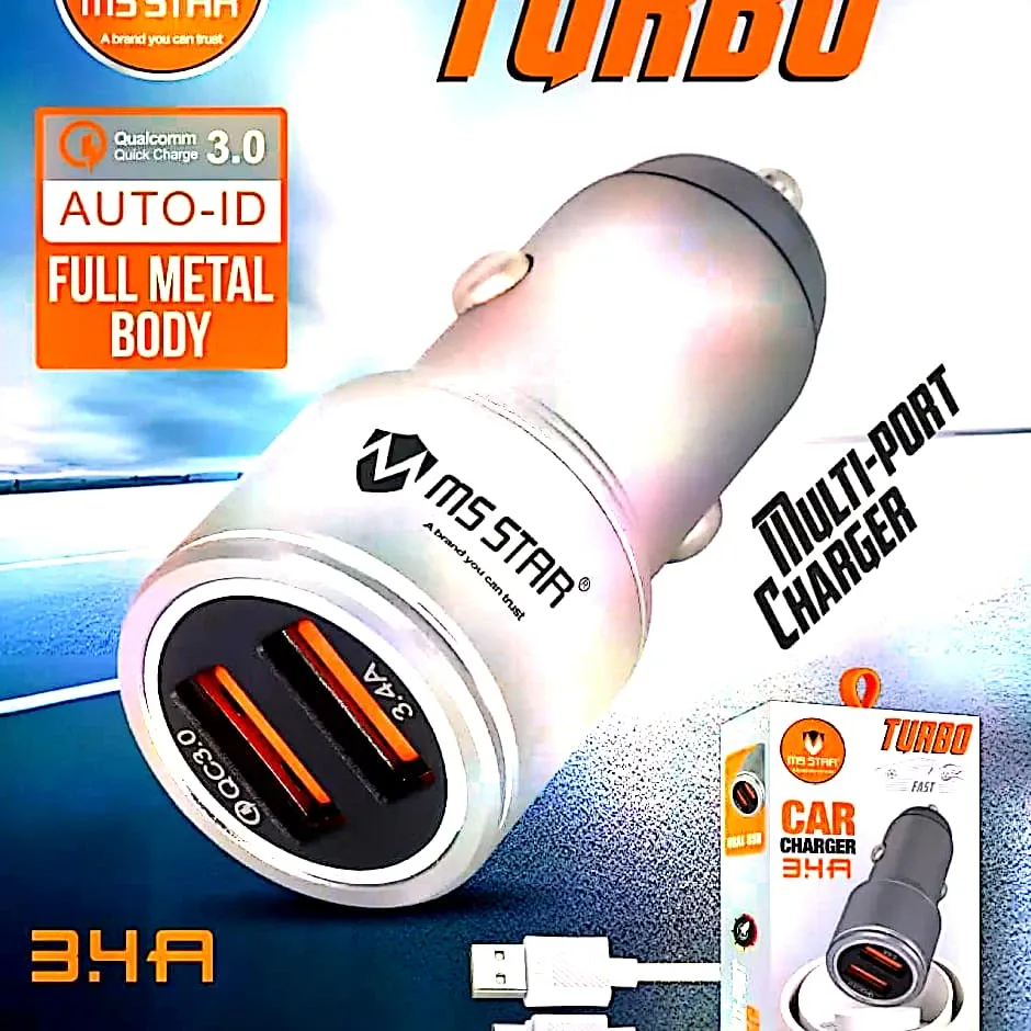 MS Star multi-port charger for car