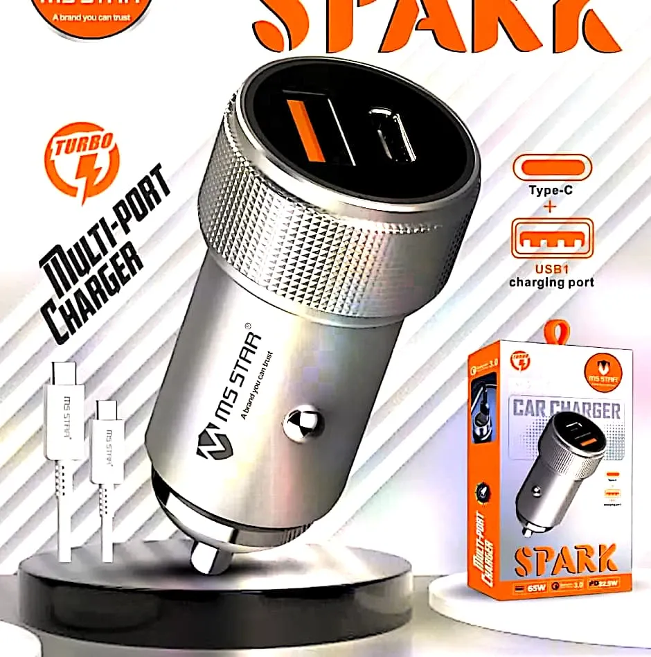 MS Star multi-port charger for car