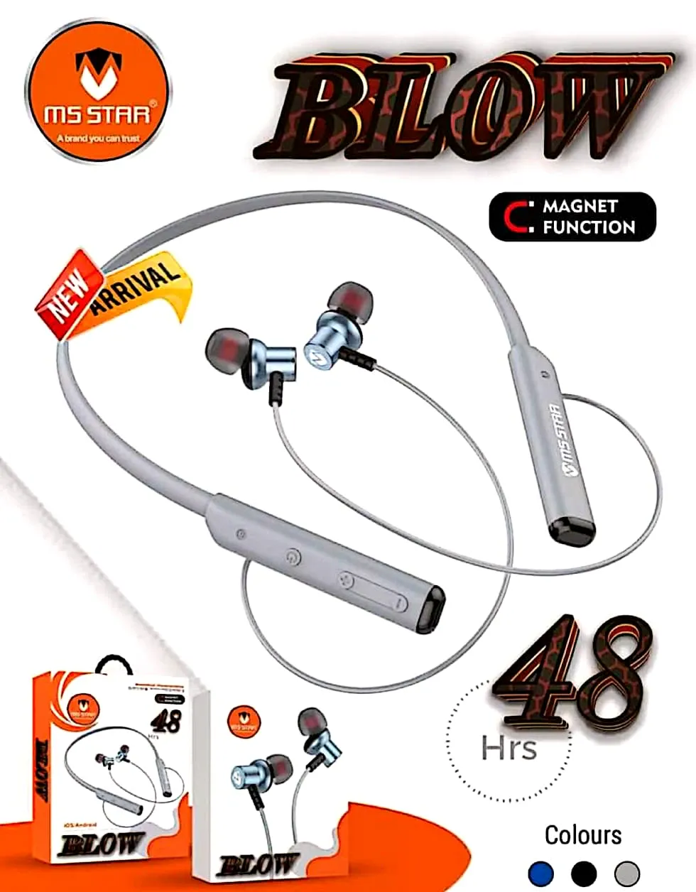 MS Star Blow Neckband earphone