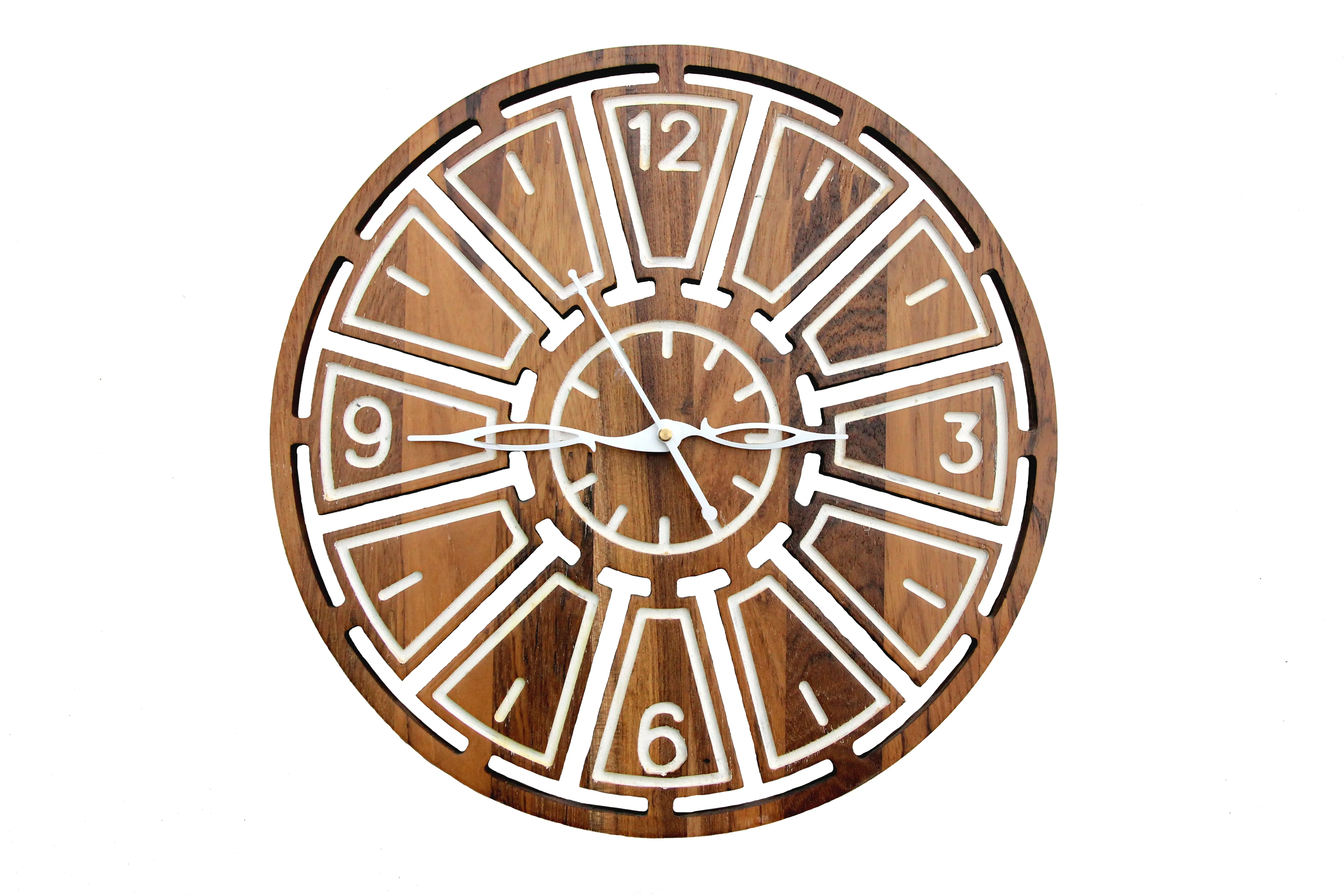 TEAK WOOD WALL CLOCK