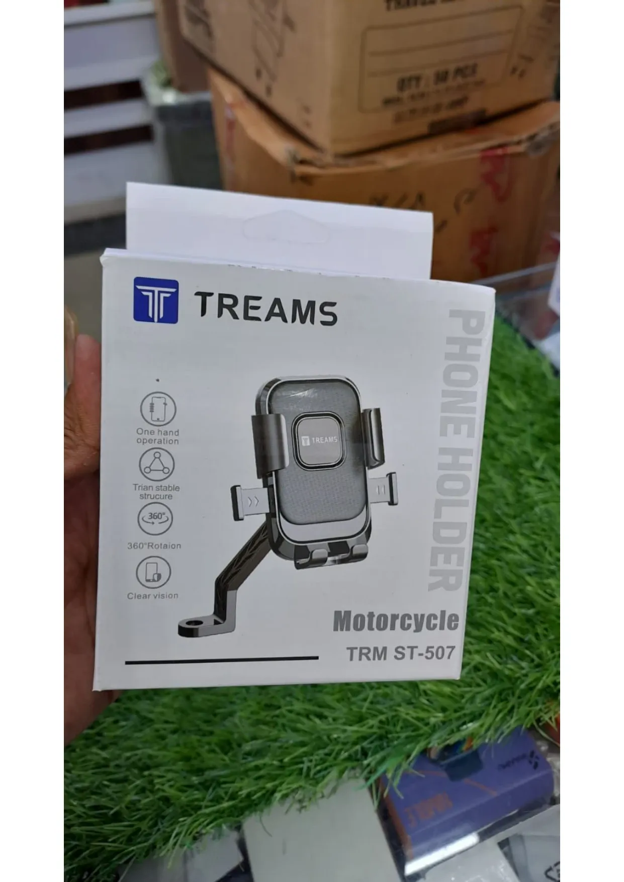 treams trm st-507 motorcycle phone holder