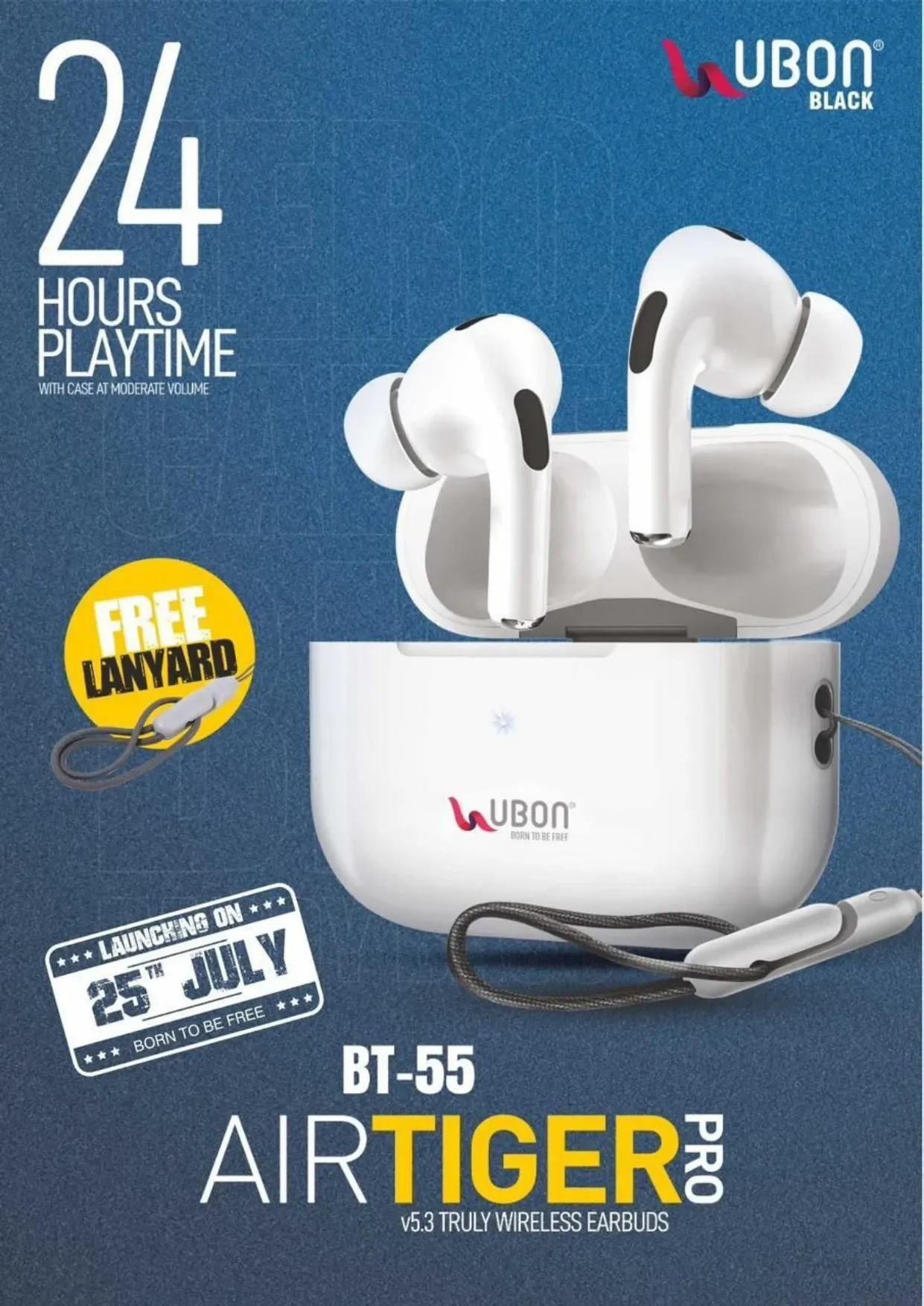 IMMEQA UBON BT 70 Wireless Earbuds Bluetooth Headset  (White, In the Ear)