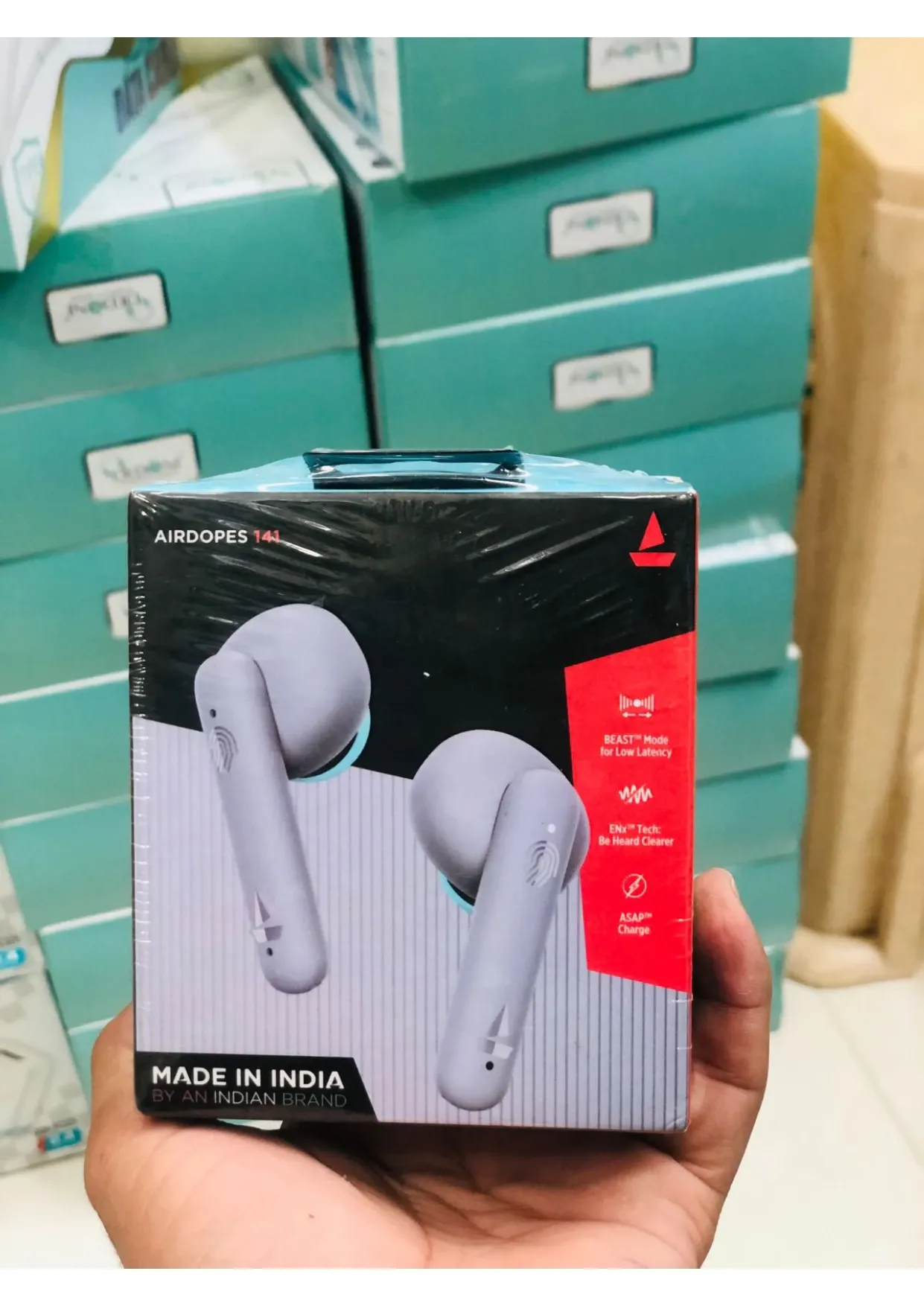 boAt Airdopes 141 TWS Wireless In Ear Earbuds with 42H Playtime, Beast Mode