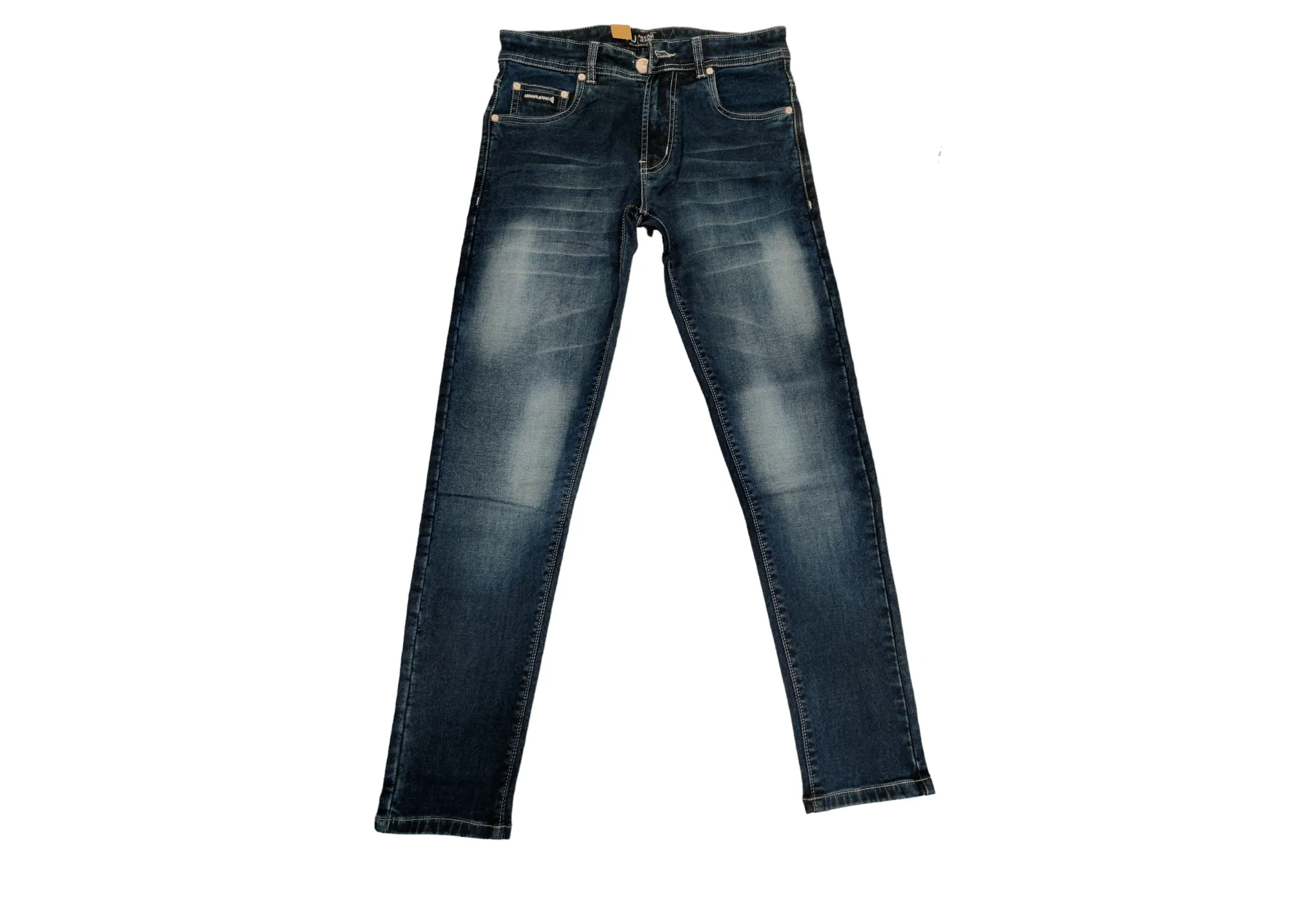 Elevate Your Style Solid Distressed Slim-Fit Jeans