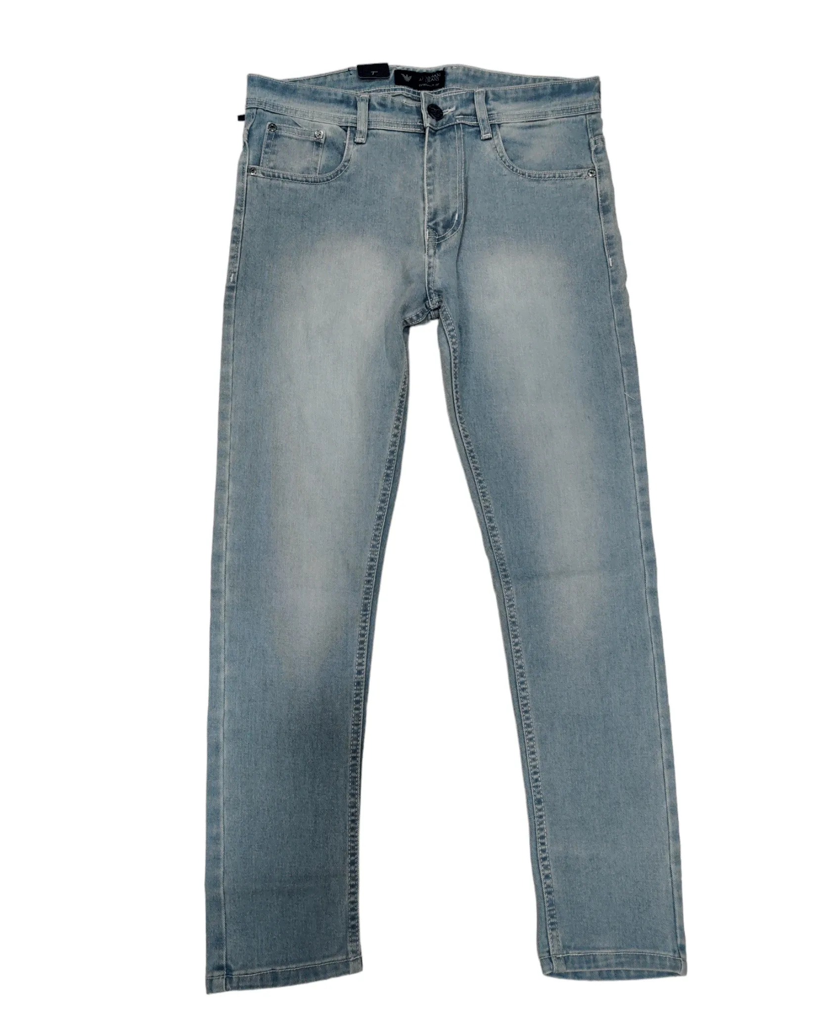 Amp Up Your Denim Solid Distressed Slim-Fit Jeans