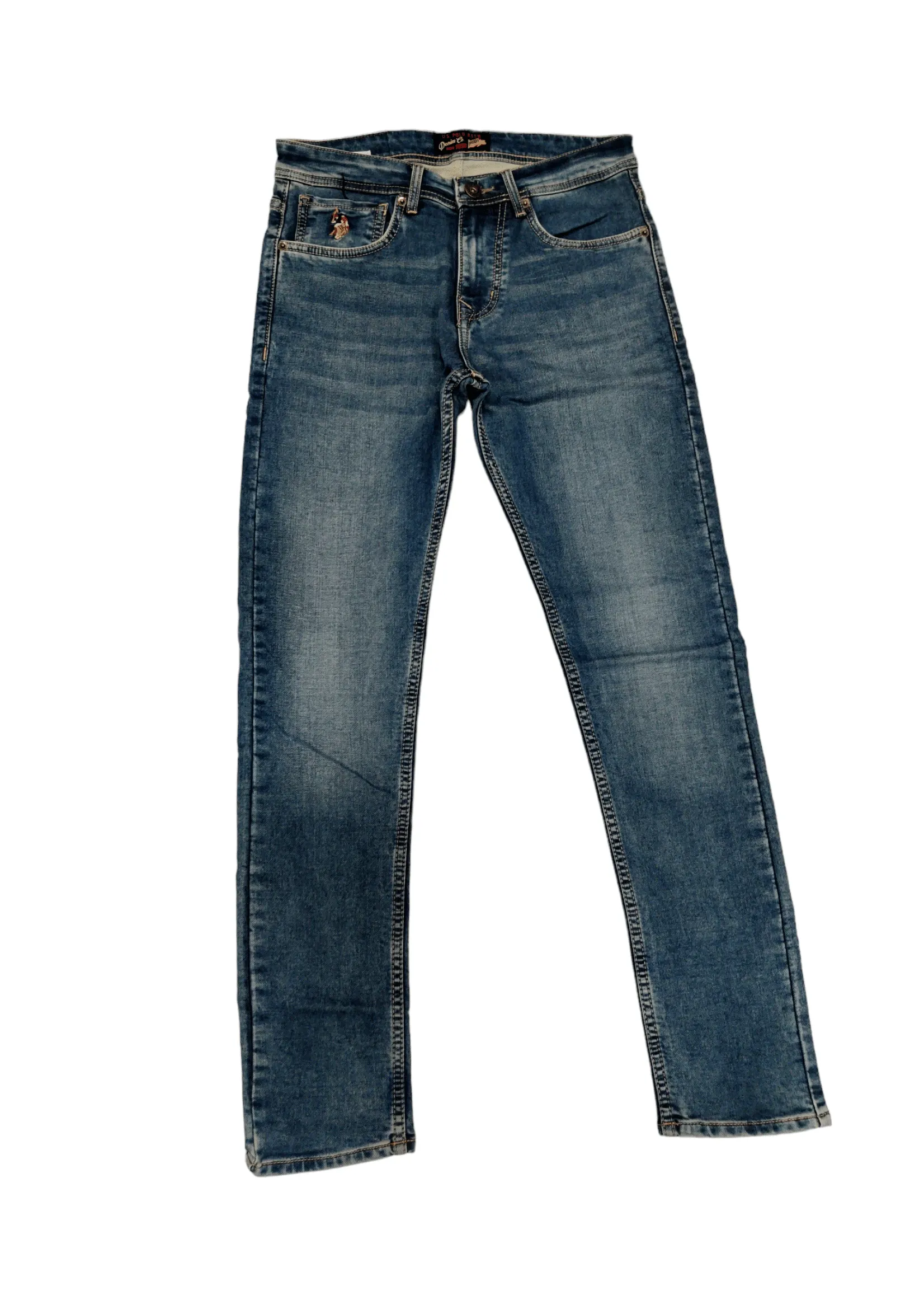 City Slicker Solid Distressed Slim-Fit Jeans