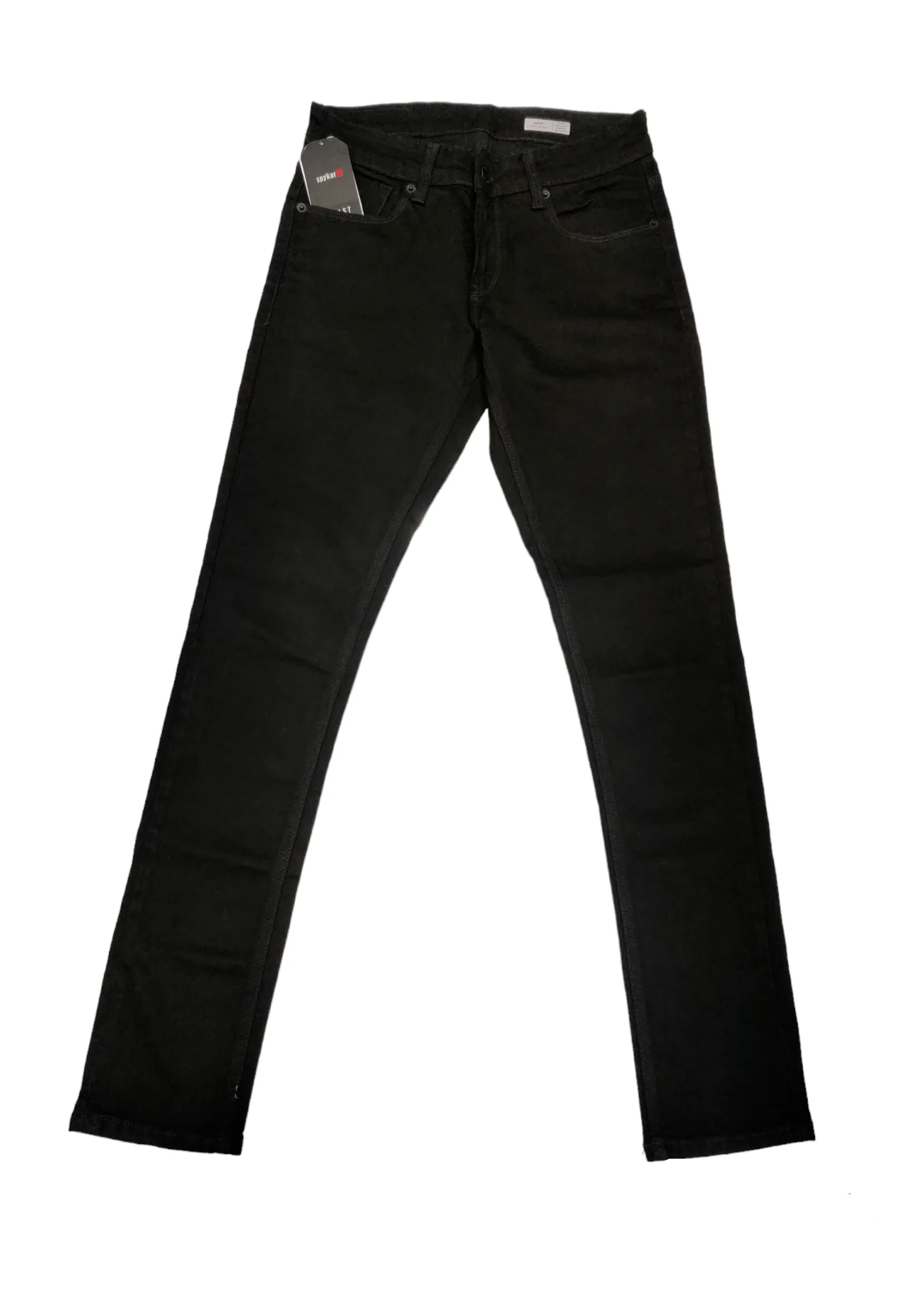 Classic with a Twist Solid Distressed Slim-Fit Jeans