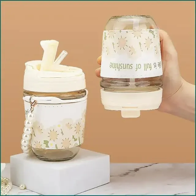 TRAVEL SIPPER DOUBLE DRINK STRAW WITH CHAIN