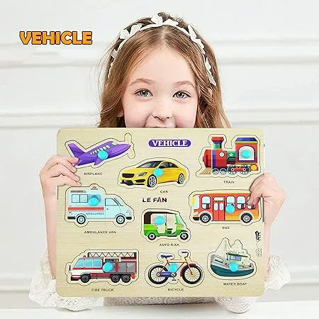 VEHICLE WOODEN PUZZLE