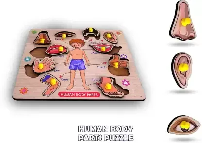 BODY PARTS WOODEN PUZZLE