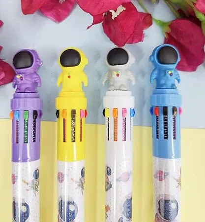 SPACE MULTICOLORED PEN ( 10 RIFIL)