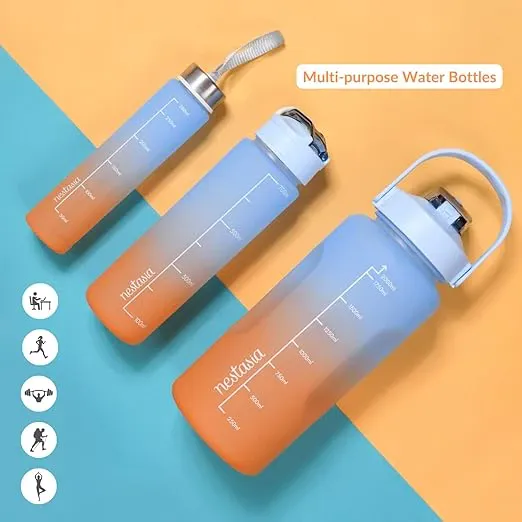 MOTIVATIONAL WATER BOTTLES(SET OF 3)