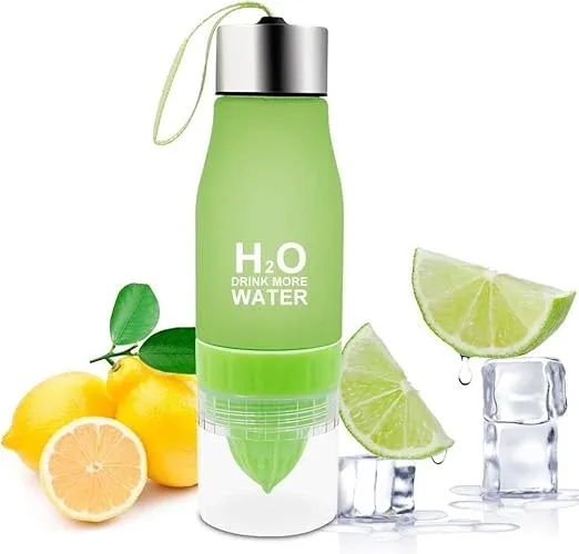 650ML PLASTIC H20 WATER BOTTLE WITH FRUIT INFUSER