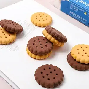 SET OF 6 MINI BISCUIT ERASER