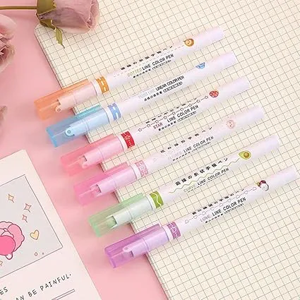 6 IN 1 DRAWING LINER PEN WITH SKETCH PEN