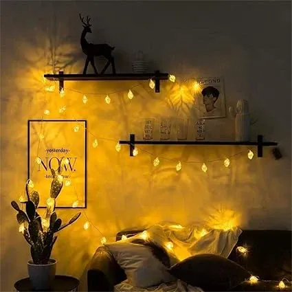 METAL LEAF LED LIGHTS 10 LAMPS LIGTH