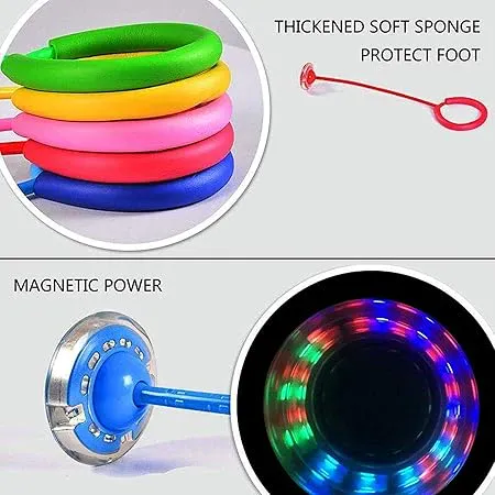 LED FLASH JUMPING RING SKIP BALL