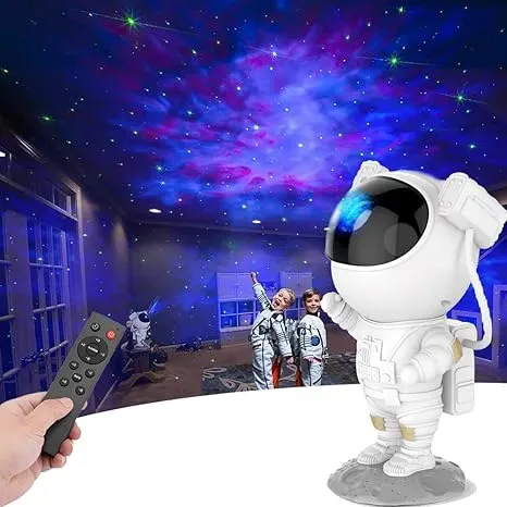 USB ASTRONAUT GALAXIES NIGHT PROJECTOR LIGHT ROBOT