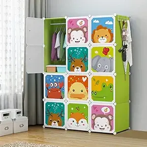 12 DOOR PLASTIC SHEET WARDROBE STORAGE RACK
